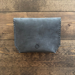 k(not) small wallet in charcoal gray nubuck(made to order)